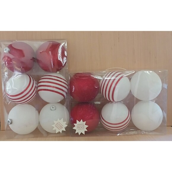 LARGE JUMBO 6 Inch Round Shatter Proof GIANT Christmas Ball Ornaments Holiday - Picture 4 of 10